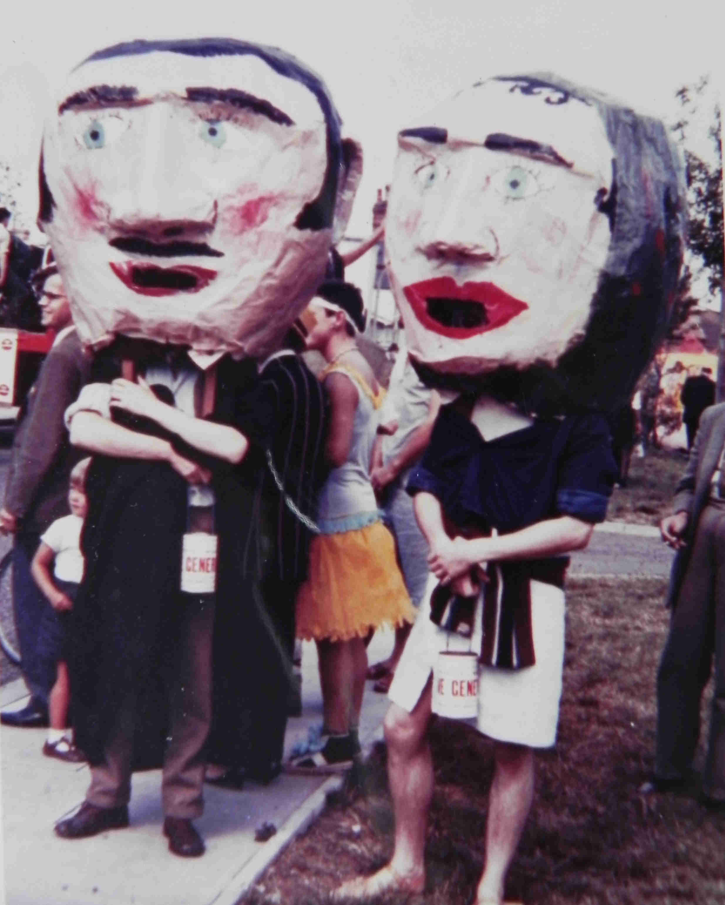 Rag week  Dave Duck l & Geoff Douglas Rt